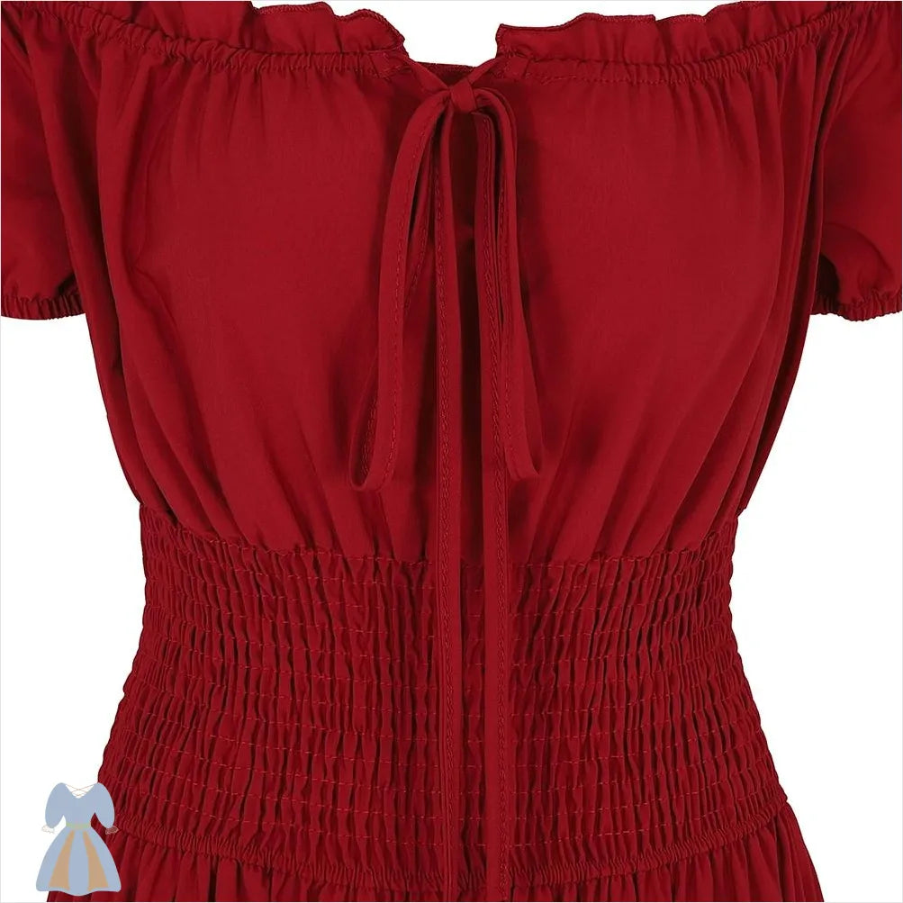 Robe de Bal Victorienne Rouge