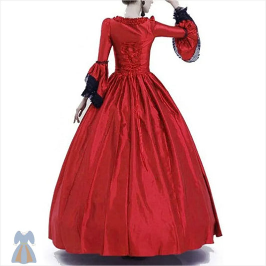 Robe de Mariée Rouge Pas Cher Victorienne