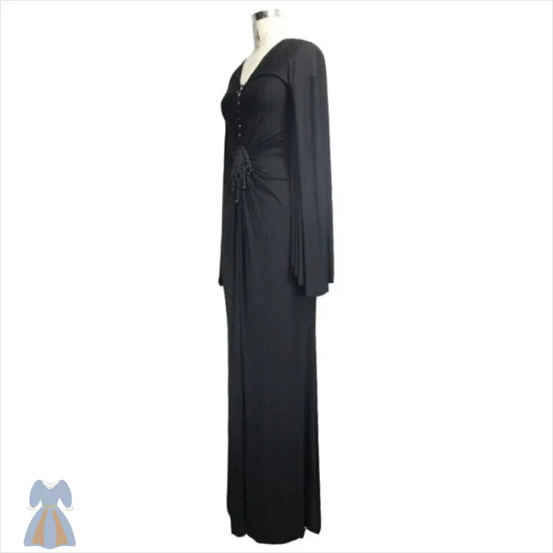Robe Noire Longue Victorienne
