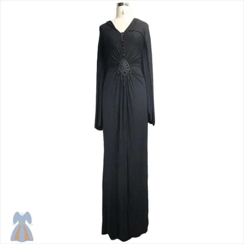 Robe Noire Longue Victorienne