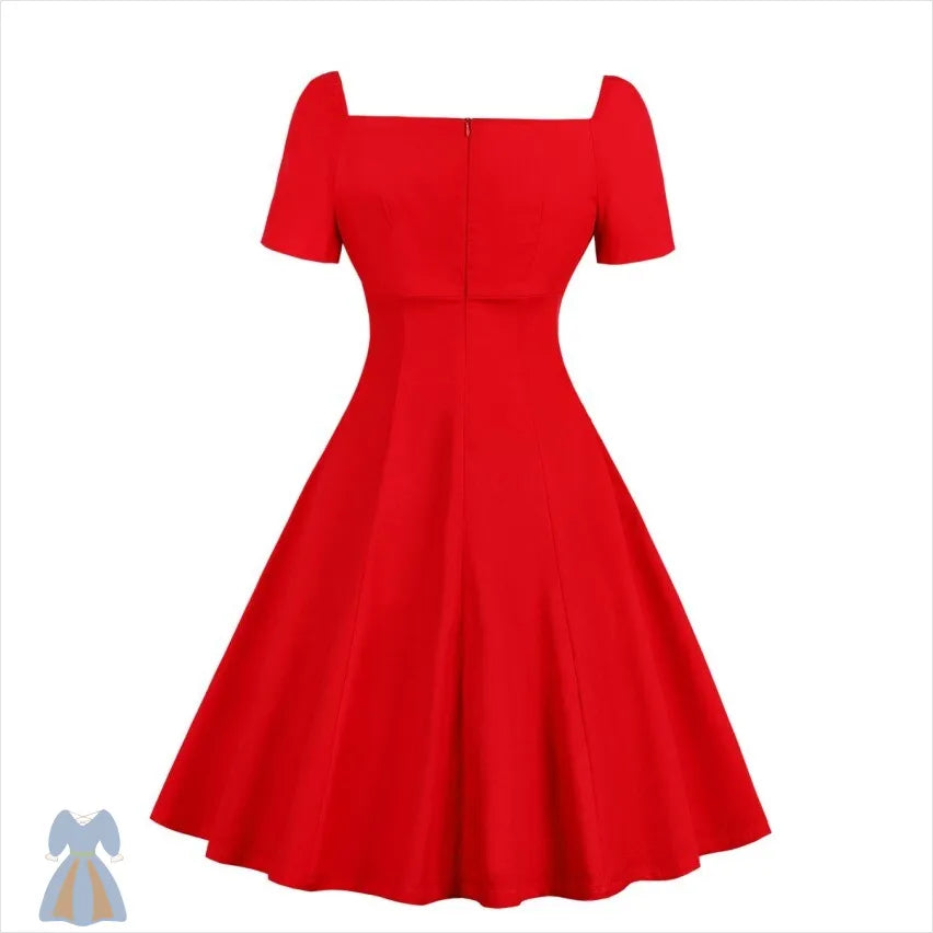 Robe Victorienne Noir et Rouge