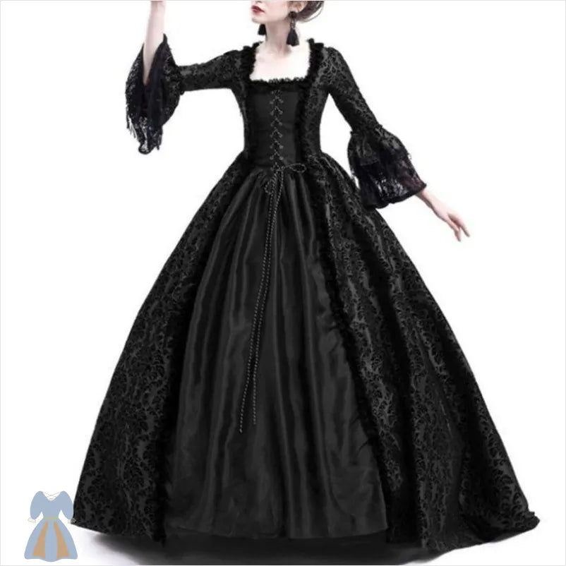 Robe Victorienne Noire