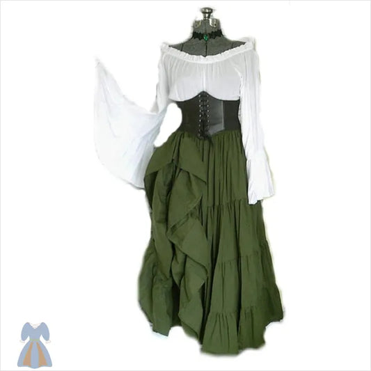 Robe Victorienne Verte